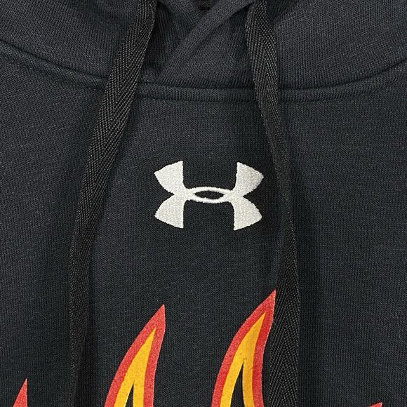 Under Armour Mens Hustle Fleece Hoodie Castle View Lacrosse Sweatshirt Size XL - Picture 6 of 13